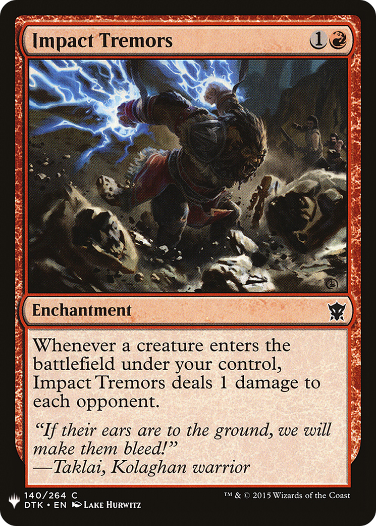 Impact Tremors (PLST) #DTK-140 [EN/N]