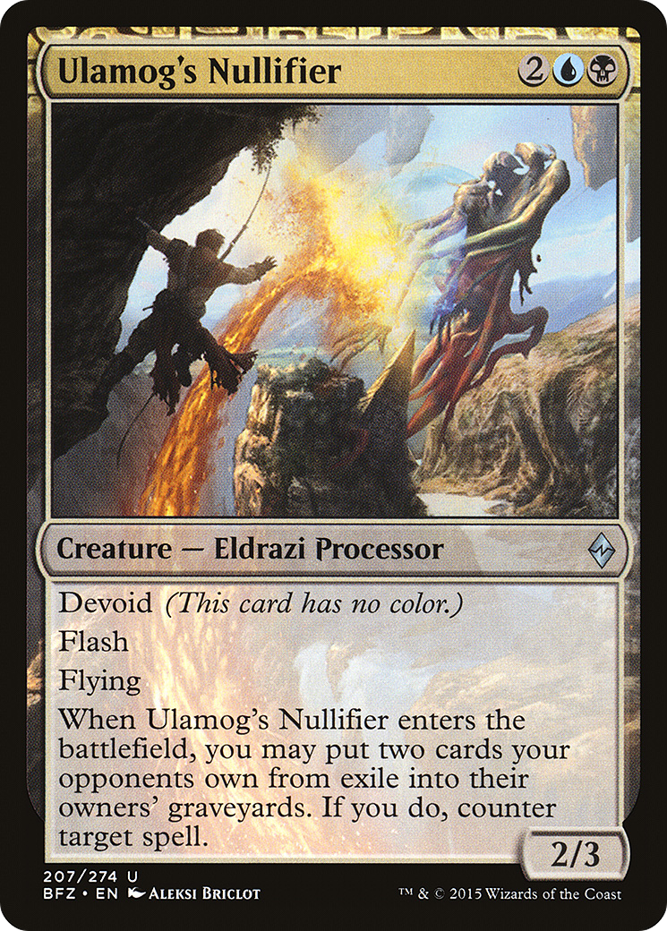 Ulamog's Nullifier (BFZ) #207 [EN/N]