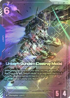 Unicorn Gundam (Destroy Mode) (LR+) (GD01) #GD01-002_LRP [EN/F]