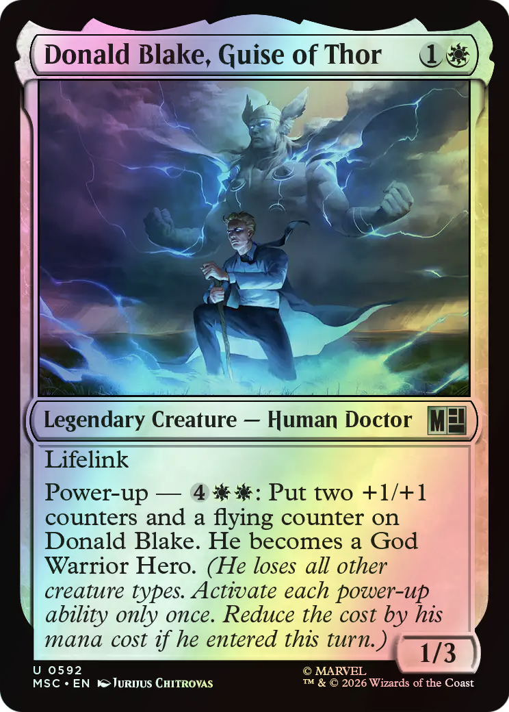 Donald Blake, Guise of Thor (MSC) #592 [EN/F]