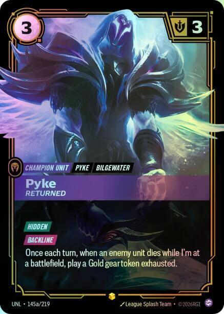 Pyke - Returned (Alternate Art) (UNL) #145a [EN/F]
