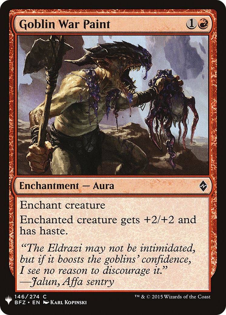 Goblin War Paint (PLST) #BFZ-146 [EN/N]