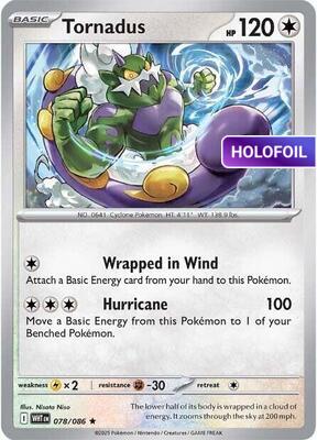 Tornadus (WHT) #078_V1 [EN/H]