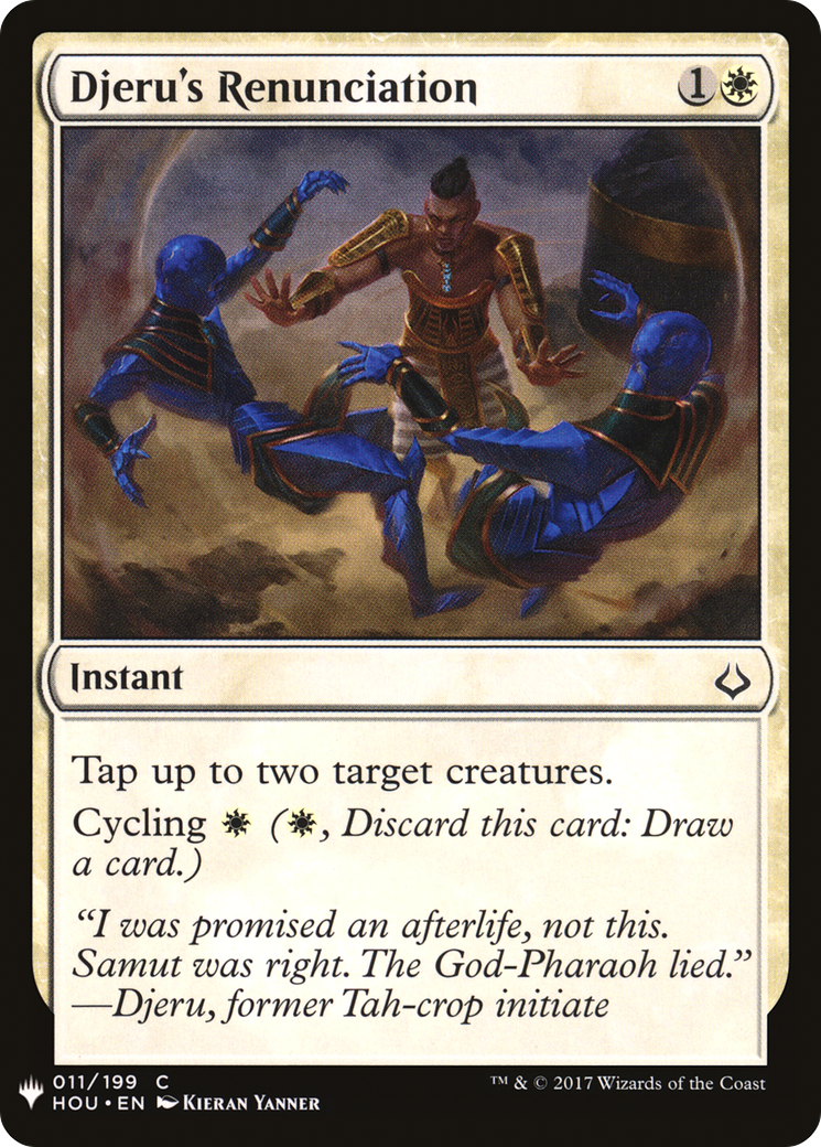 Djeru's Renunciation (PLST) #HOU-11 [EN/N]