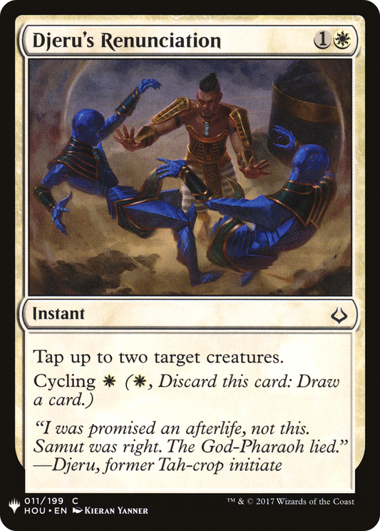 Djeru's Renunciation (PLST) #HOU-11 [EN/N]