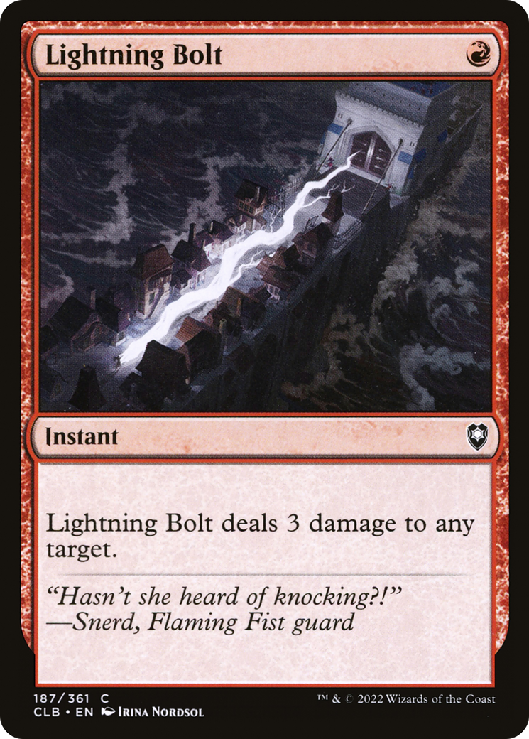 Lightning Bolt (CLB) #187 [EN/N] s/o