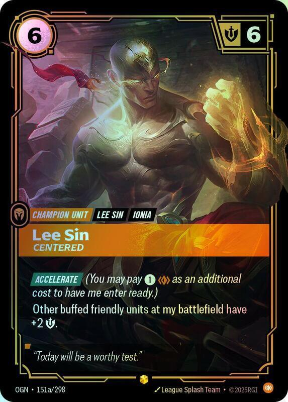 Lee Sin - Centered (Alternate Art) (OGN) #151a [EN/F] s/o