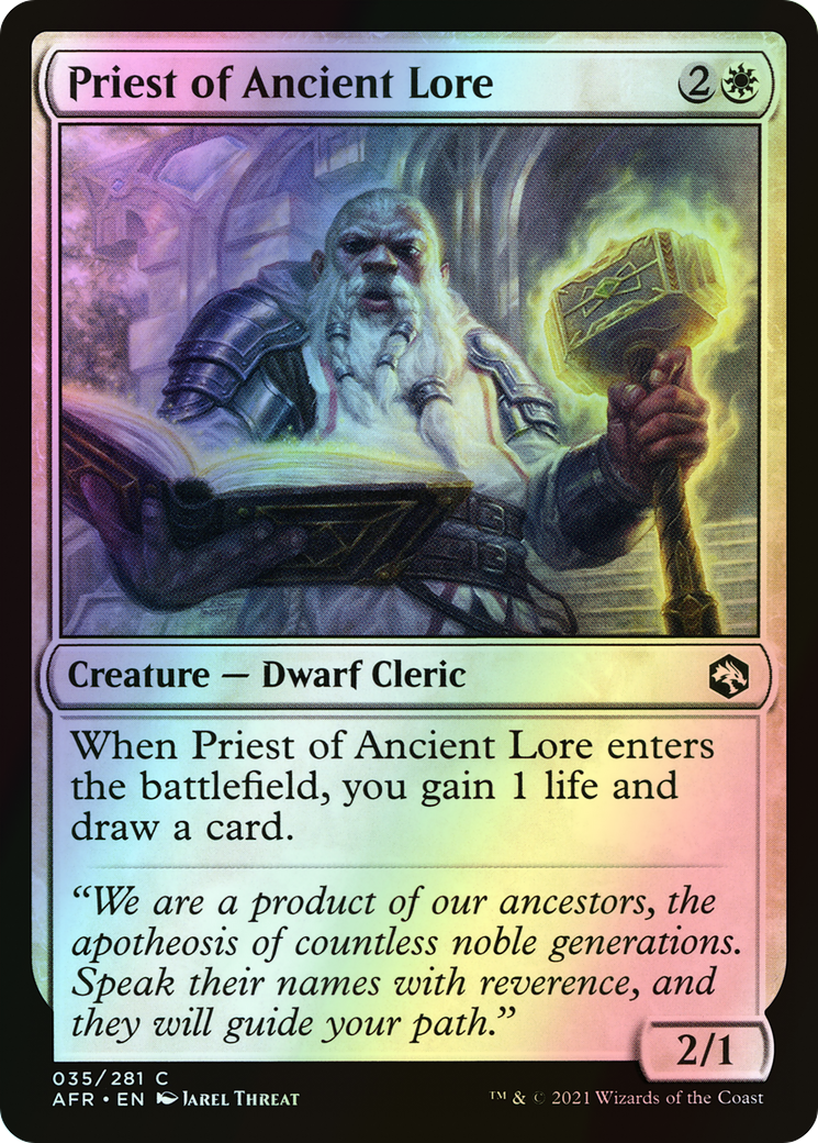 Priest of Ancient Lore (AFR) #35 [EN/F] s/o