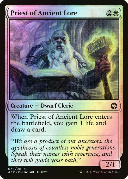 Priest of Ancient Lore (AFR) #35 [EN/F] s/o