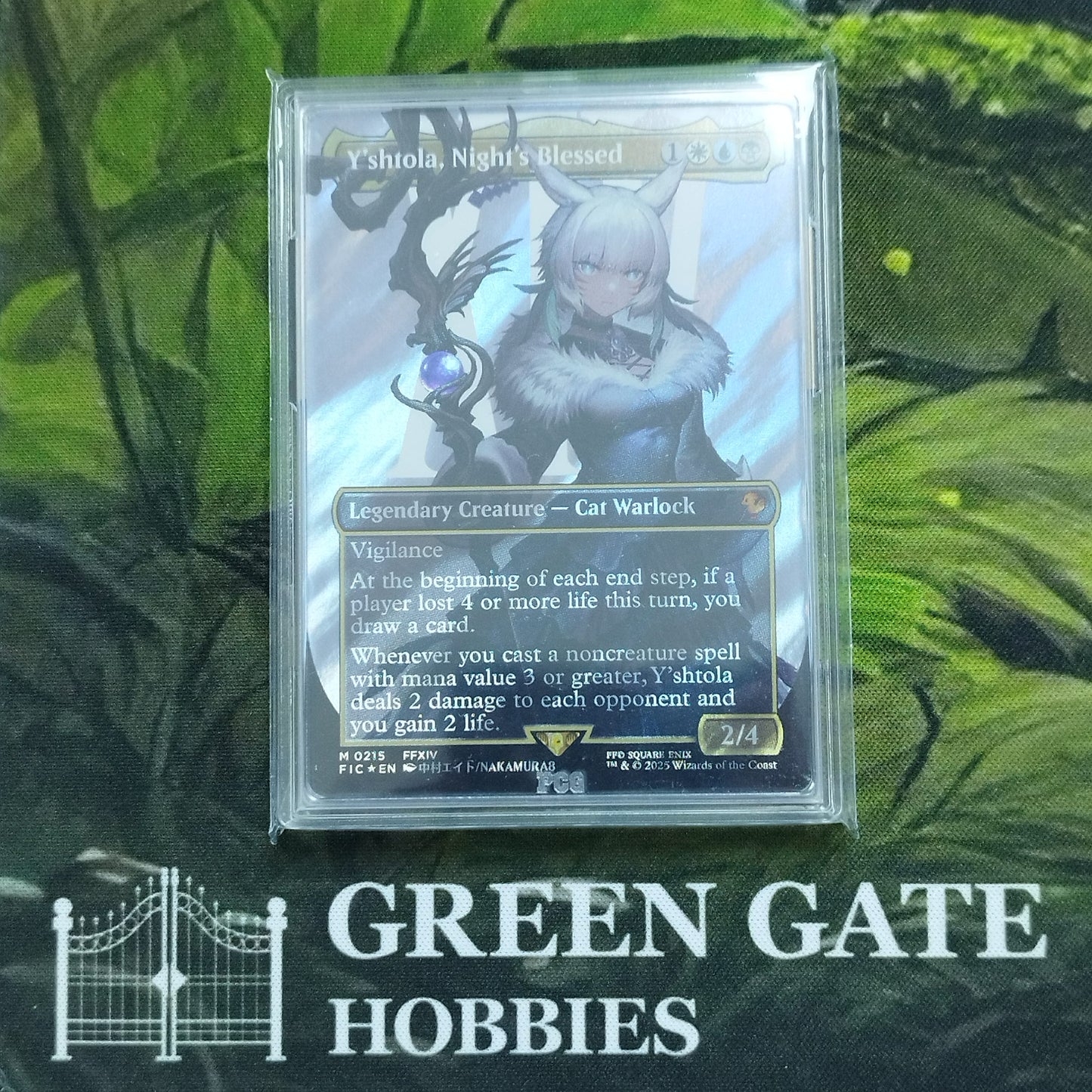 Y'shtola, Night's Blessed (Borderless) (Surge Foil) - Commander: FINAL FANTASY - PCG 9.5 Gem Mint