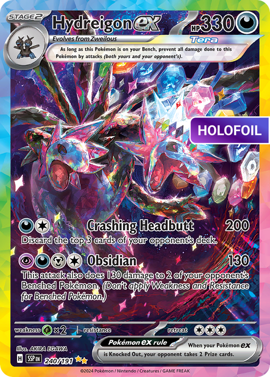 Hydreigon ex - 240/191 (SSP) #240 [EN/H] s/o