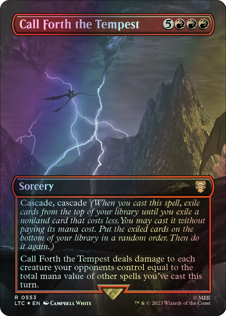Call Forth the Tempest - Surge Foil (LTC) #553 [EN/F] s/o