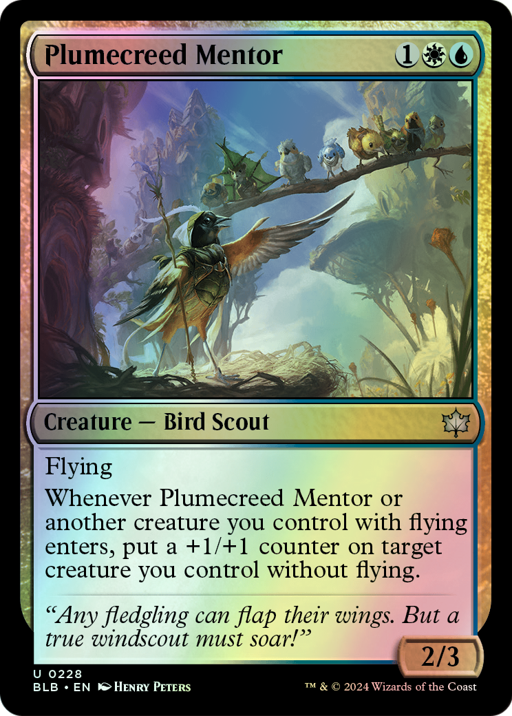 Plumecreed Mentor (BLB) #228 [EN/F]