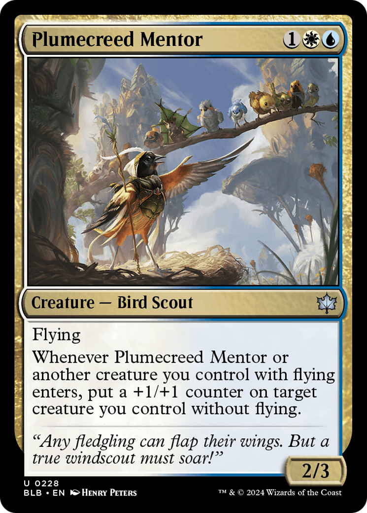 Plumecreed Mentor (BLB) #228 [EN/N]