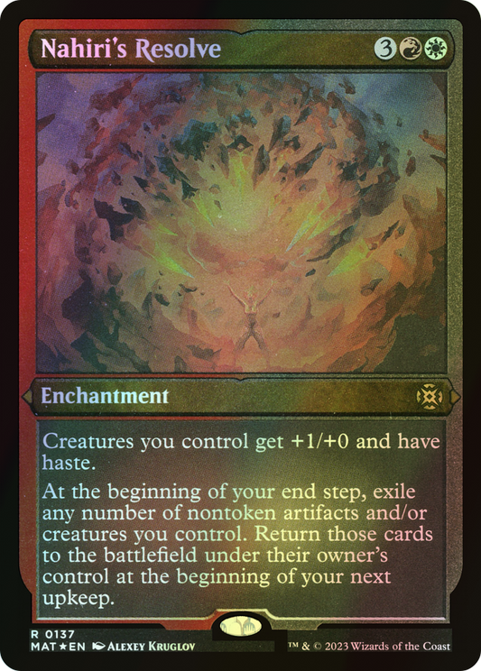 Nahiri's Resolve (MAT) #137 [EN/E] s/o