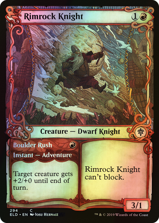 Rimrock Knight // Boulder Rush (ELD) #294 [EN/F] s/o