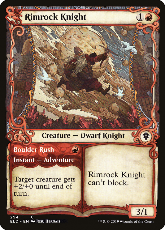 Rimrock Knight // Boulder Rush (ELD) #294 [EN/N] s/o