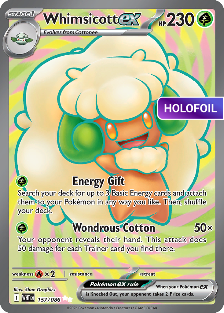 Whimsicott ex (WHT) #157 [EN/H]