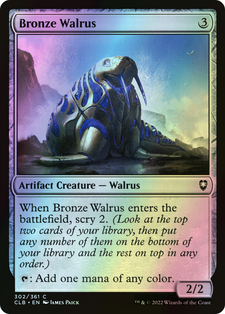 Bronze Walrus (CLB) #302 [EN/F]