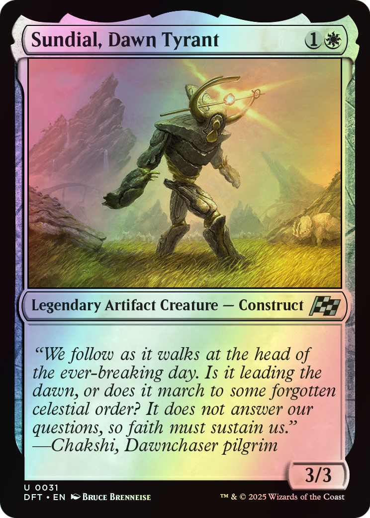 Sundial, Dawn Tyrant (DFT) #31 [EN/F] s/o