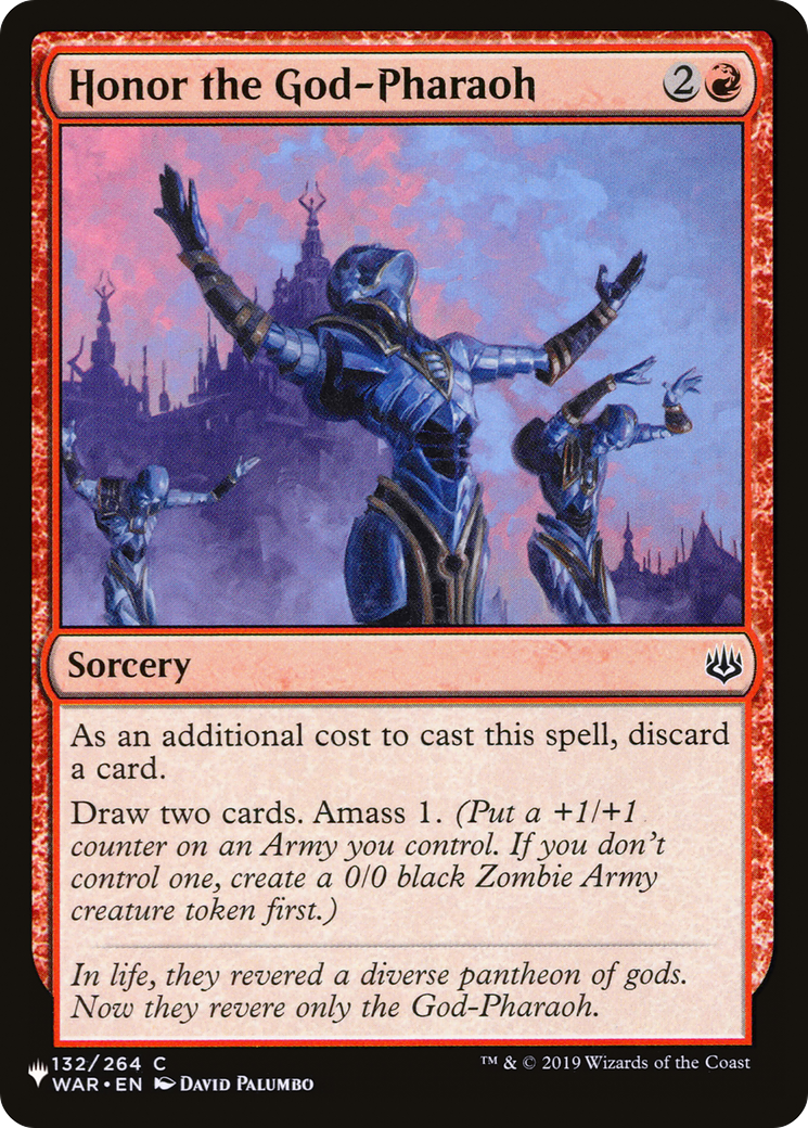Honor the God-Pharaoh (PLST) #WAR-132 [EN/N]