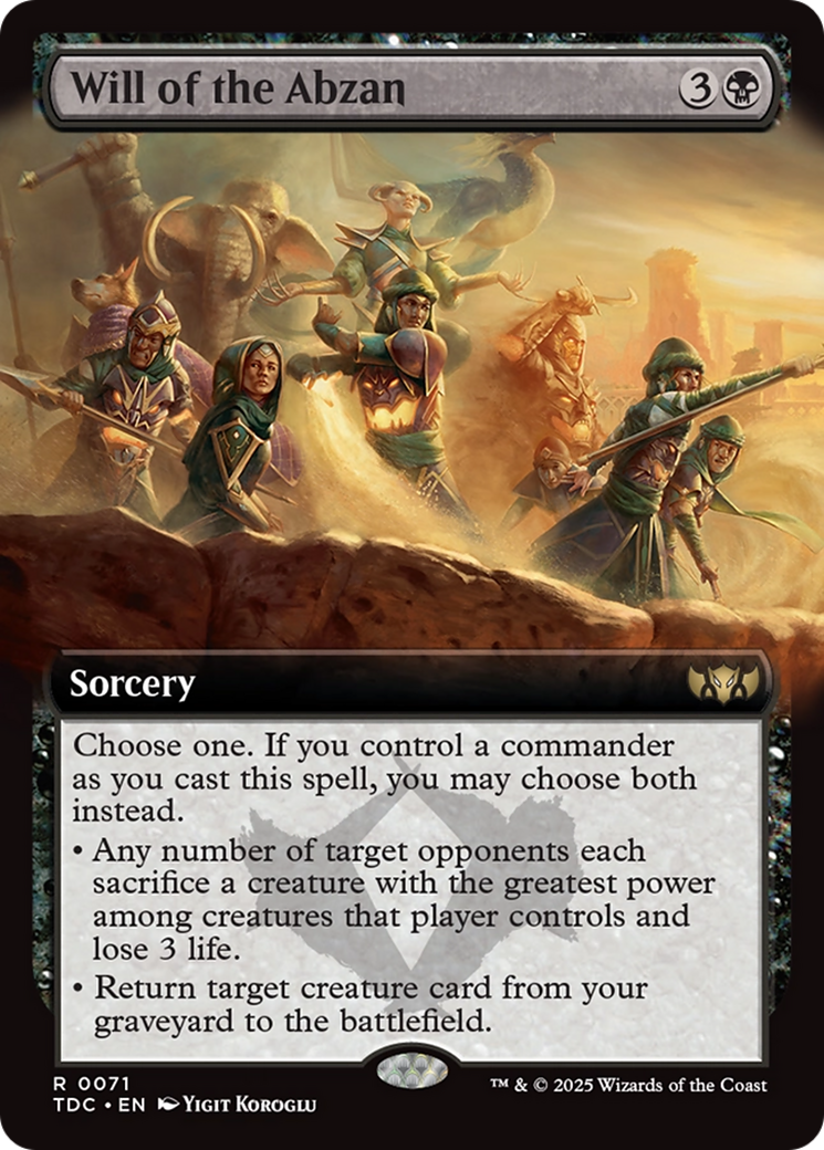 Will of the Abzan (TDC) #71 [EN/N]