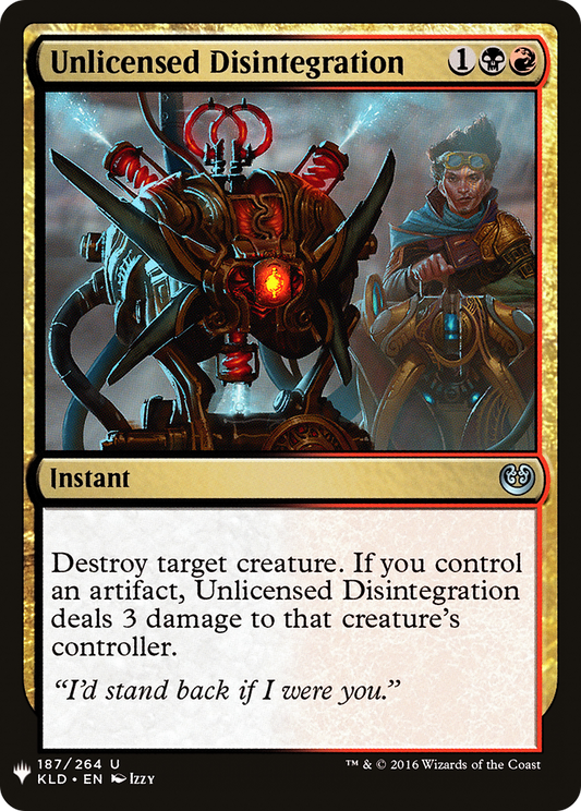Unlicensed Disintegration (PLST) #KLD-187 [EN/N]