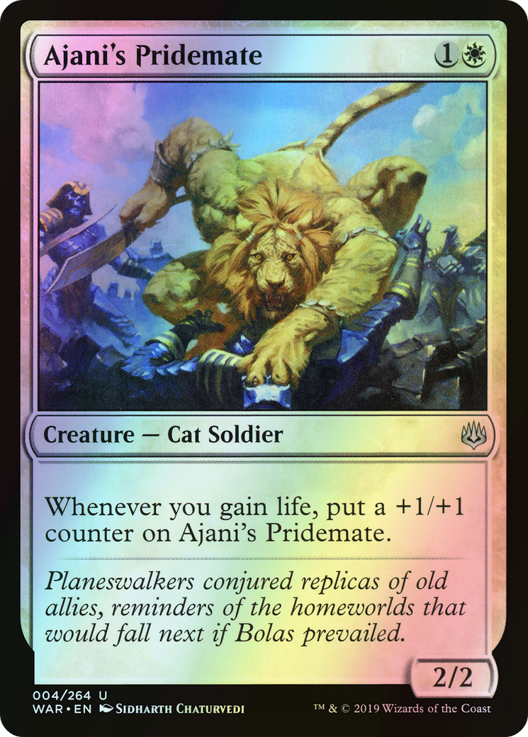 Ajani's Pridemate (WAR) #4 [EN/F] s/o