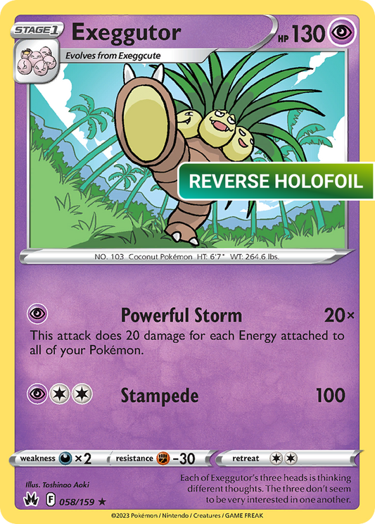 Exeggutor (CRZ) #058 [EN/R] s/o