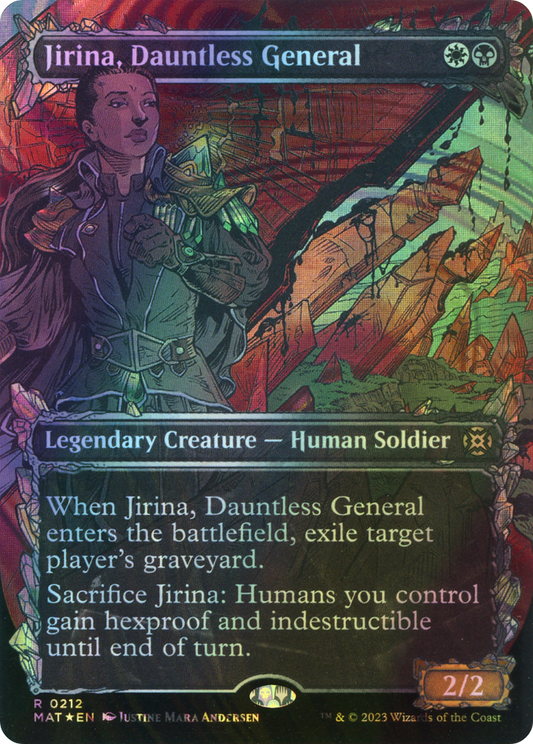 Jirina, Dauntless General - Halo Foil (MAT) #212 [EN/F] s/o