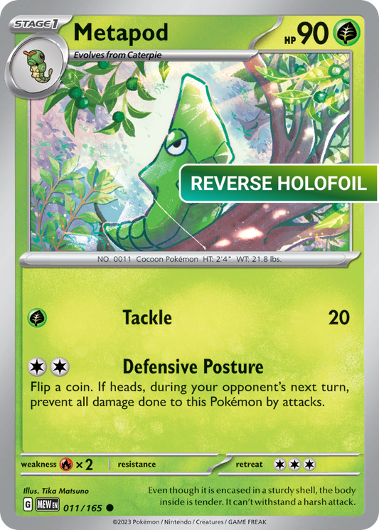 Metapod (MEW) #011 [EN/R] s/o