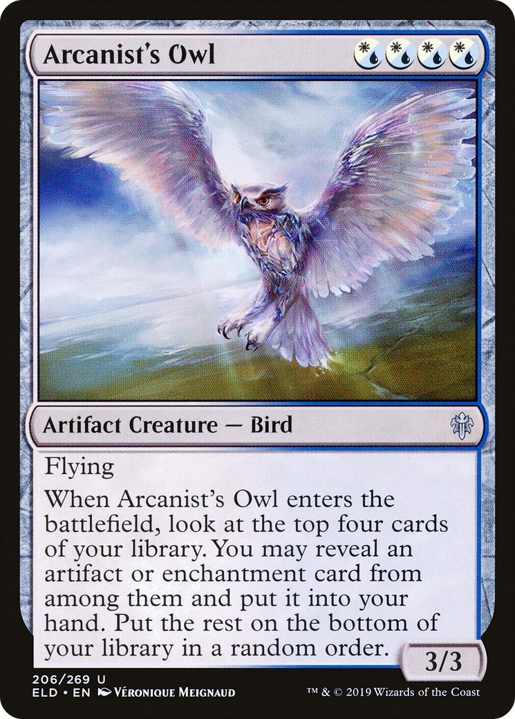 Arcanist's Owl (ELD) #206 [EN/N]