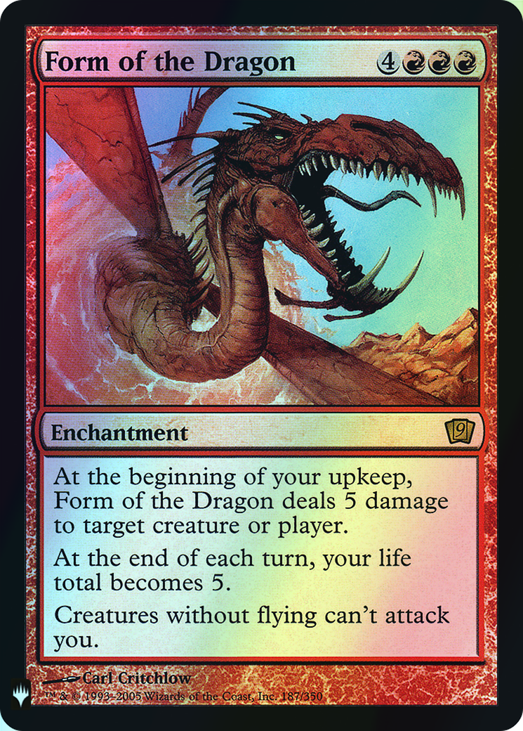 Form of the Dragon (PLST) #9ED-187 [EN/F]