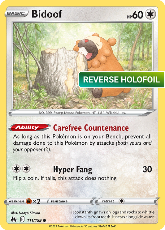 Bidoof (CRZ) #111 [EN/R] s/o