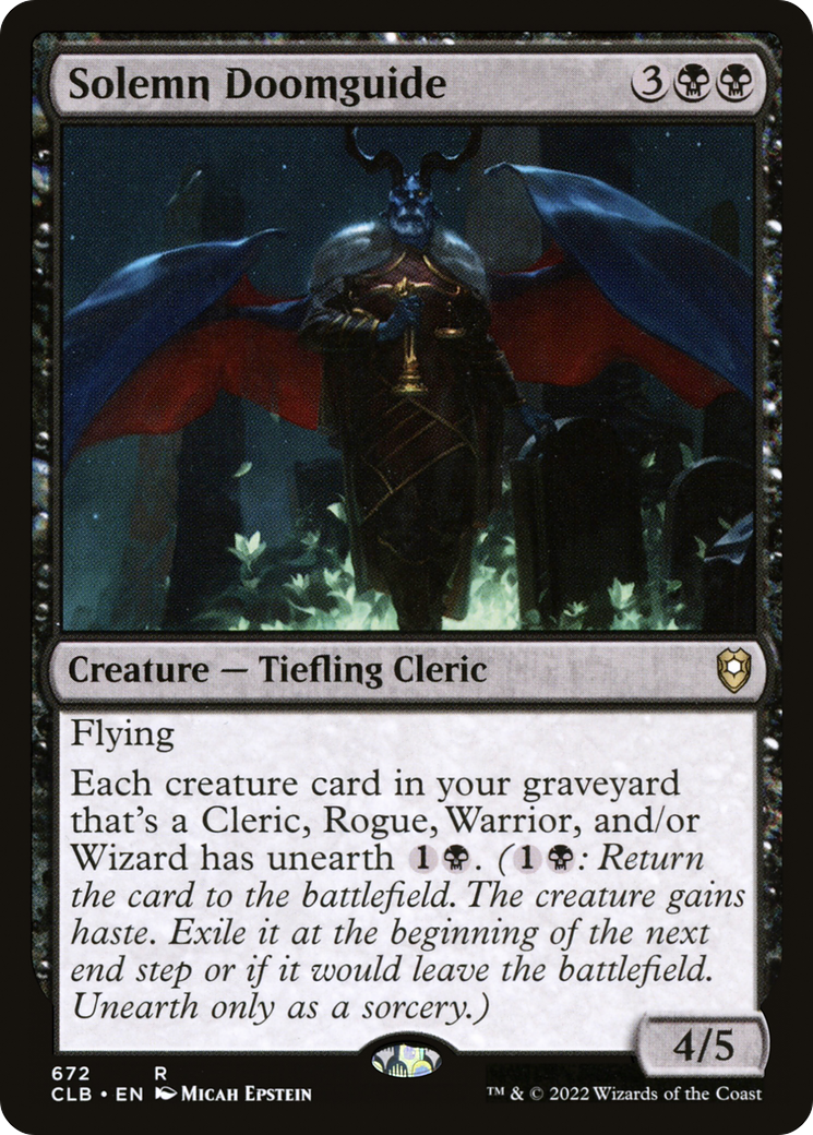 Solemn Doomguide (CLB) #672 [EN/N]