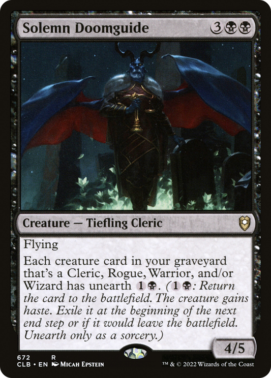 Solemn Doomguide (CLB) #672 [EN/N]