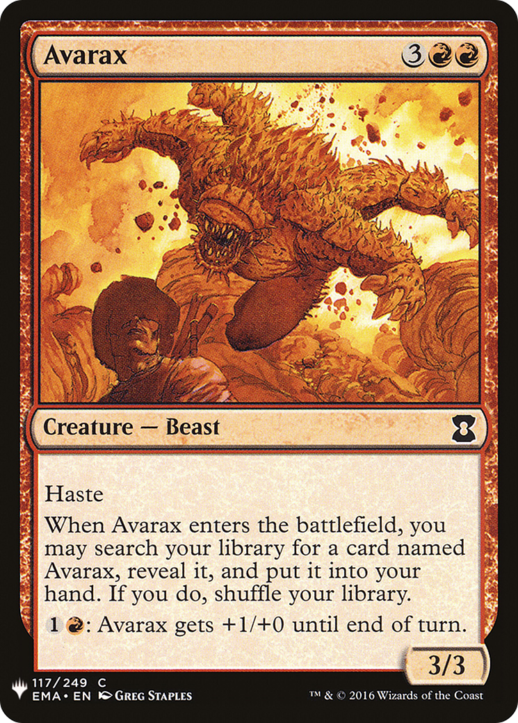 Avarax (PLST) #EMA-117 [EN/N]