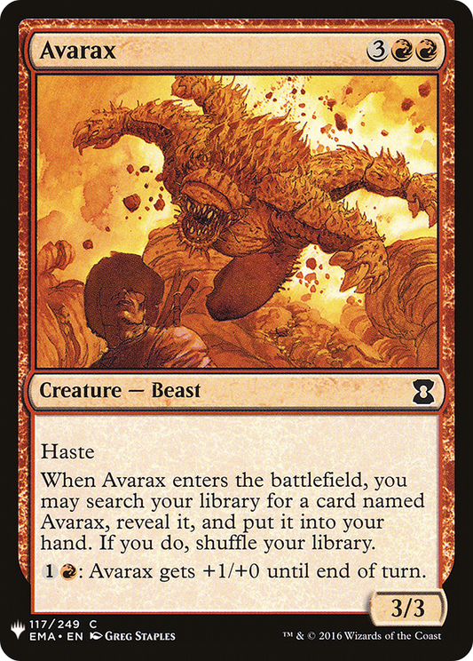 Avarax (PLST) #EMA-117 [EN/N]