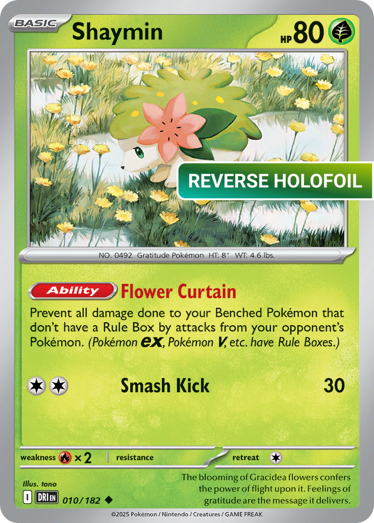 Shaymin - 010/182 (DRI) #010 [EN/R] s/o
