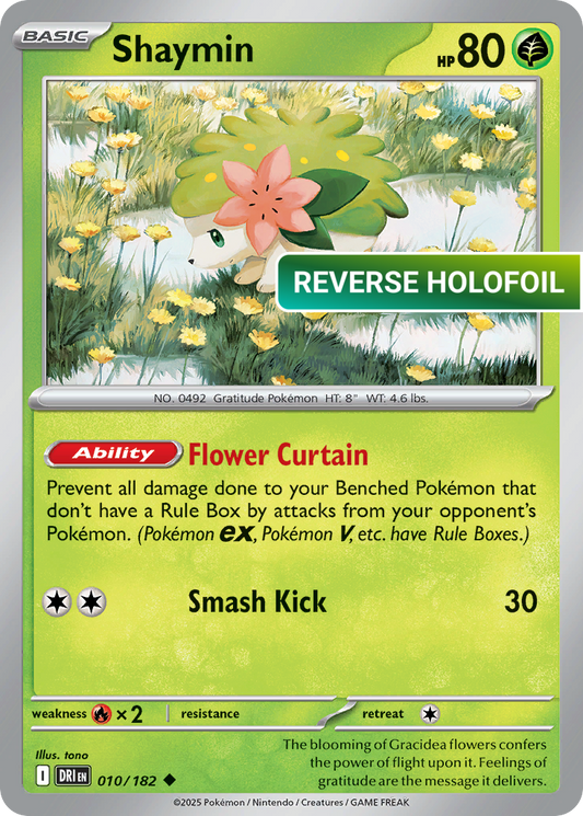 Shaymin - 010/182 (DRI) #010 [EN/R] s/o