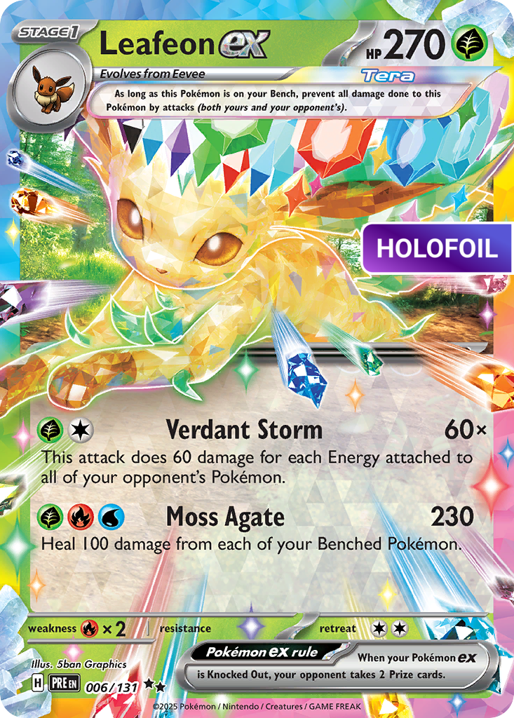 Leafeon ex - 006/131 (PRE) #006 [EN/H] s/o