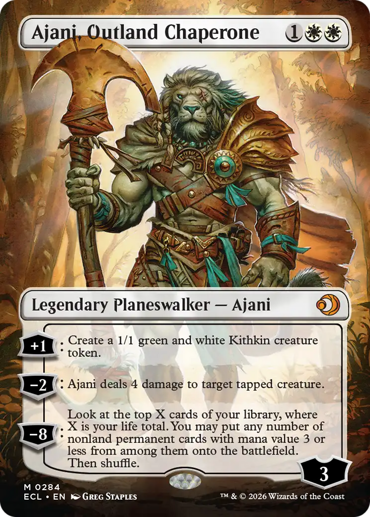 Ajani, Outland Chaperone (ECL) #284 [EN/N] s/o