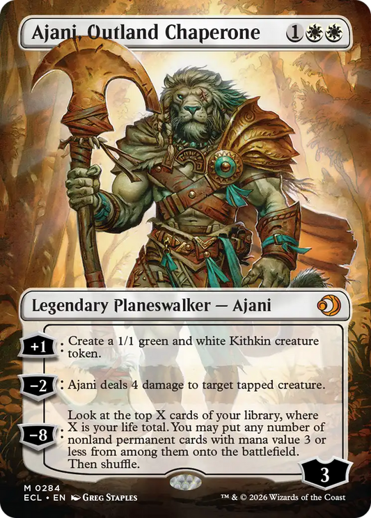 Ajani, Outland Chaperone (ECL) #284 [EN/N] s/o