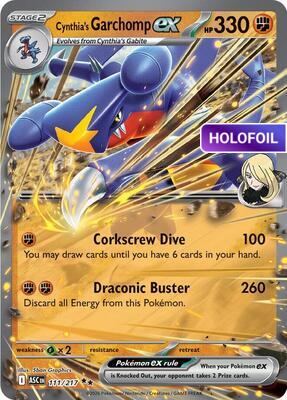 Cynthia's Garchomp ex (ASC) #111 [EN/H] s/o