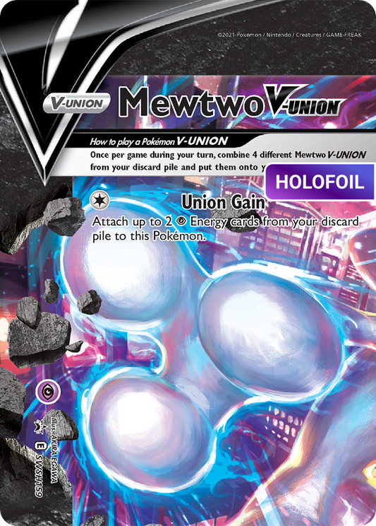 Mewtwo V-UNION (PR-SW) #SWSH159 [EN/H]