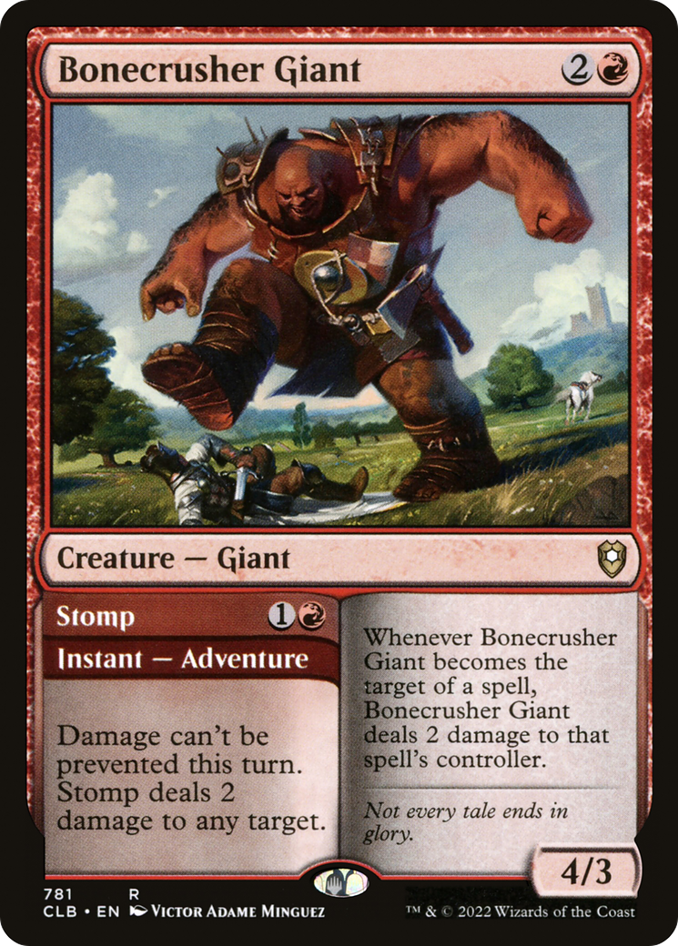 Bonecrusher Giant // Stomp (CLB) #781 [EN/N] s/o