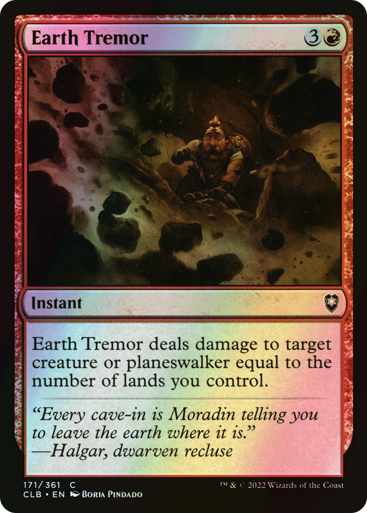 Earth Tremor (CLB) #171 [EN/F]