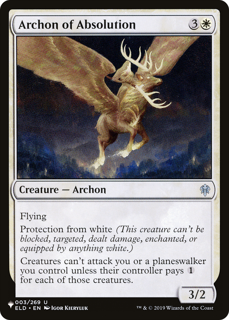 Archon of Absolution (PLST) #ELD-3 [EN/N] s/o