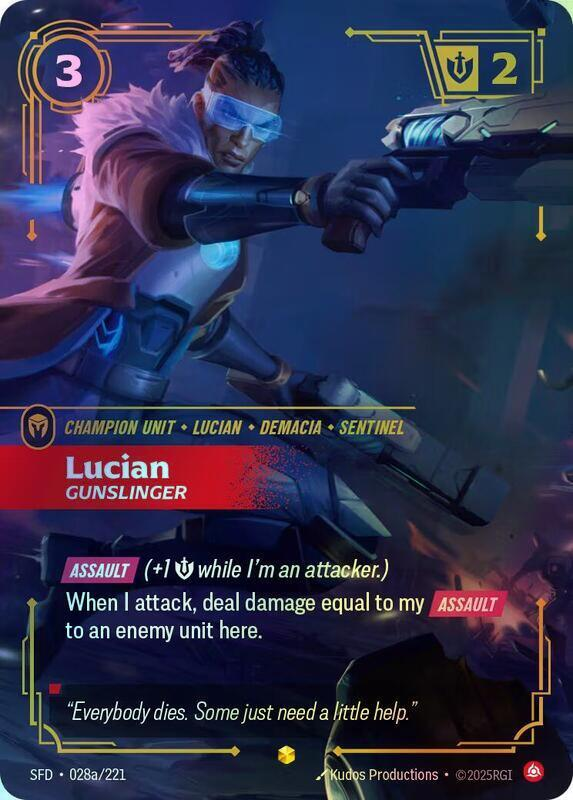 Lucian - Gunslinger (Alternate Art) (SFD) #028a [EN/F] s/o
