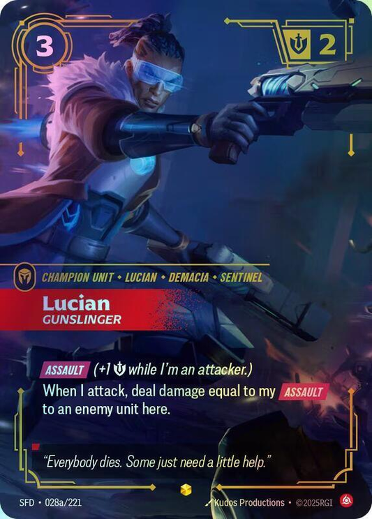 Lucian - Gunslinger (Alternate Art) (SFD) #028a [EN/F] s/o